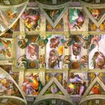 Michelangelo's Painting On The Ceiling Of The Sistine Chapel